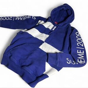 2009 Supreme Block Stripe Hoodie